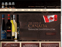Tablet Screenshot of kanadischerwein.com
